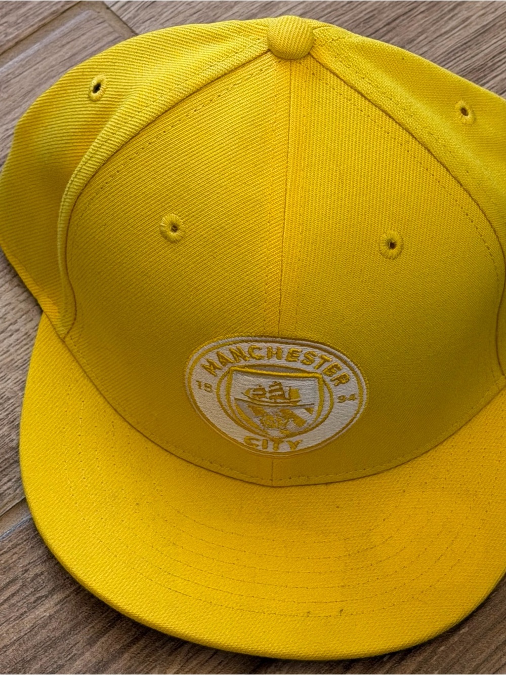 Fan Ink Manchester Man City Retro Color Collection Snapback Hat Cap Cyber Yellow